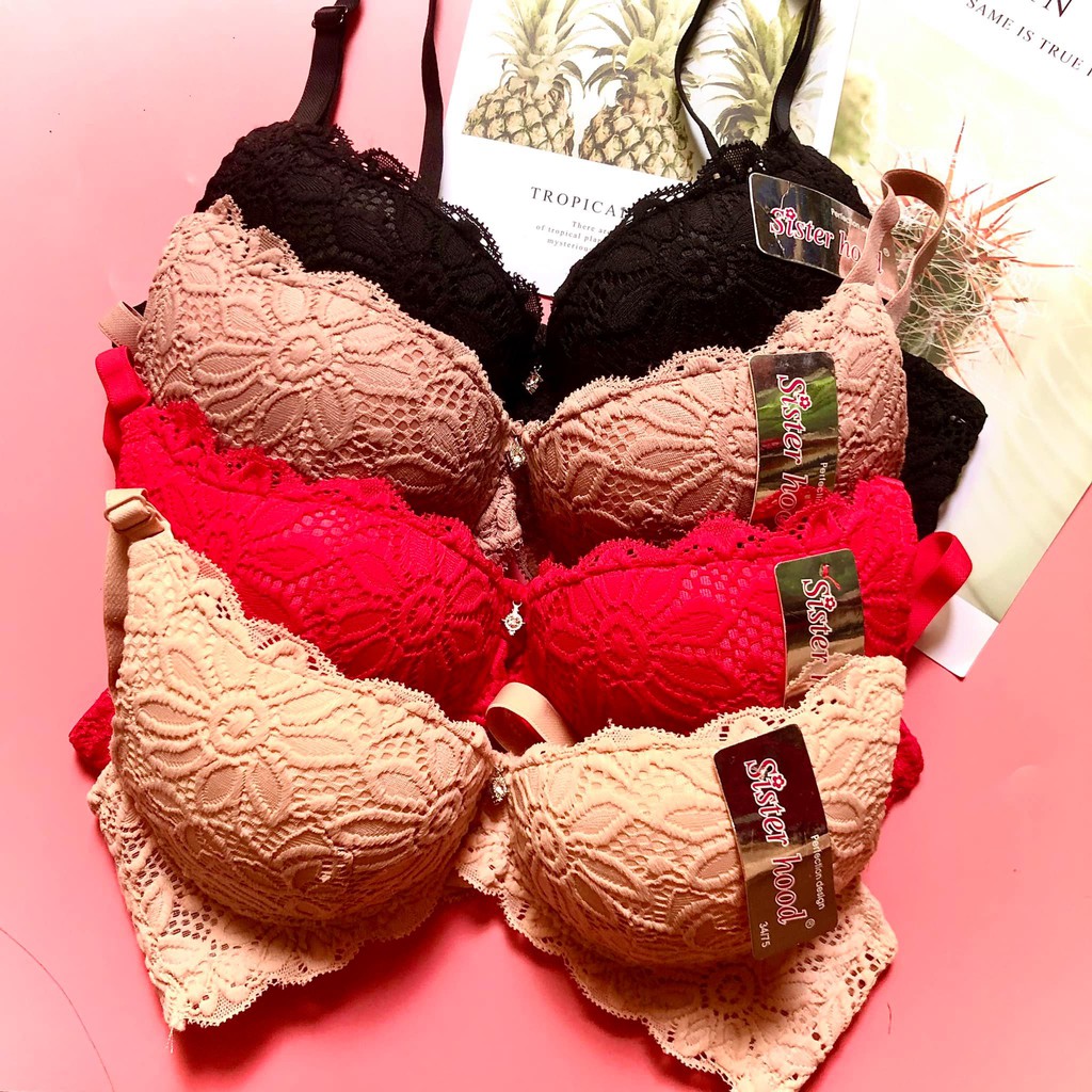 [CHÍNH HÃNG][FREESHIP] ÁO LÓT NỮ THÁI LAN SISTERHOOD REN SIÊU NÂNG ĐẨY CÓ GỌNG MÚT KÉP NGỰC NHỎ NGỰC VỪA ASH2116