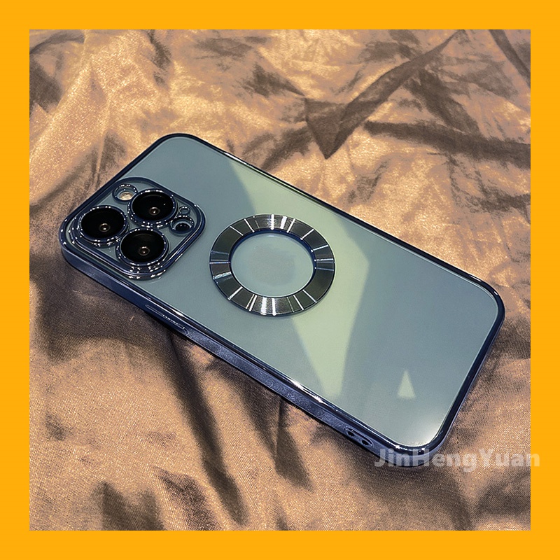 Ốp Điện Thoại Dẻo Tráng Gương Sang Trọng Kèm Miếng Dán Màn Hình Cho IPhone 14 11 12 13 Pro Max X Xs Max XR