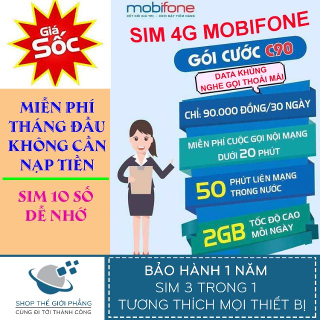 sim 4g mobifone c90