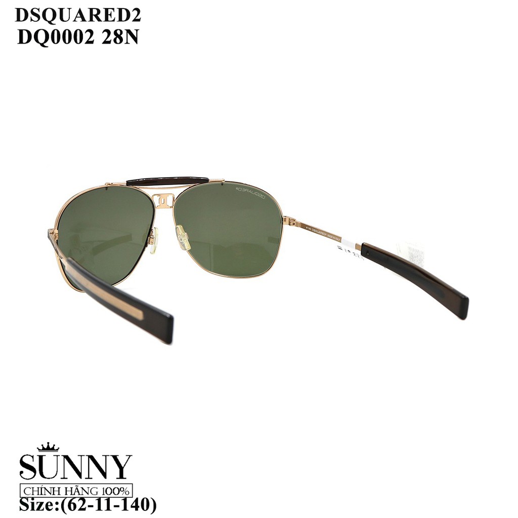Kính mát nam nữ thời trang Dsquared2 DQ0002 nhiều màu chính hãng, thiết kế dễ đeo bảo vệ mẳt