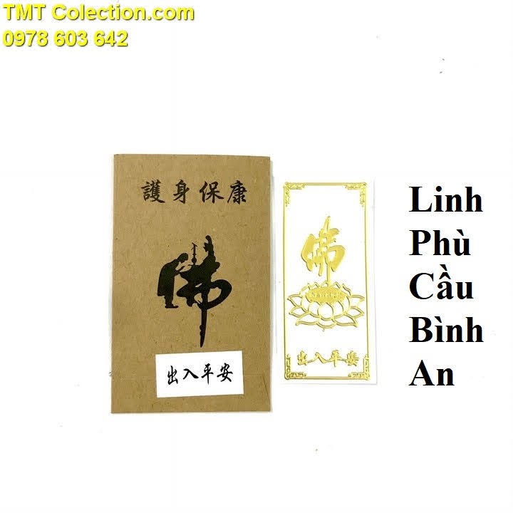 Linh Phù Cầu Bình An; dán điện thoại, laptop, xe máy, xe hơi, bàn thờ ông địa hay vị trí làm việc- SP005364