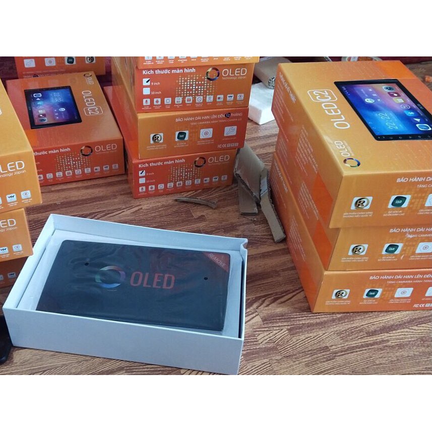 COMBO màn hình OLED C2 NEW kèm dưỡng cho xe TOYOTA VIOS 2019, camera cap le oto, đại lý phụ kiện ô tô