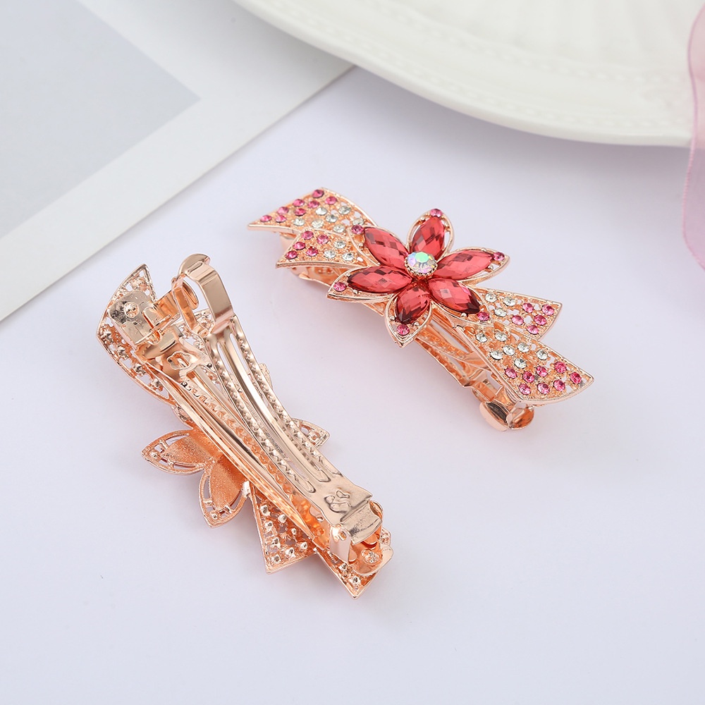 Kẹp tóc hoa đính đá nhân tạo cho nữ_ Mẫu mới