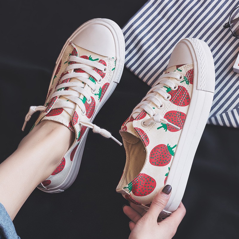 FREE SHIP 99K TOÀN QUỐC{ SALE GIÁ SỐC} Giày Sneaker Nữ Qủa Dâu Tây PARIS2516 Phong Cách Hàn Quốc | BigBuy360 - bigbuy360.vn