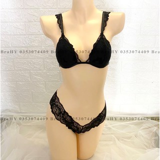 [SALE] Đồ lót nữ sexy đen cánh tiên có mút mỏng gọi cảm, vải ren cao cấp (hình thật 100%)