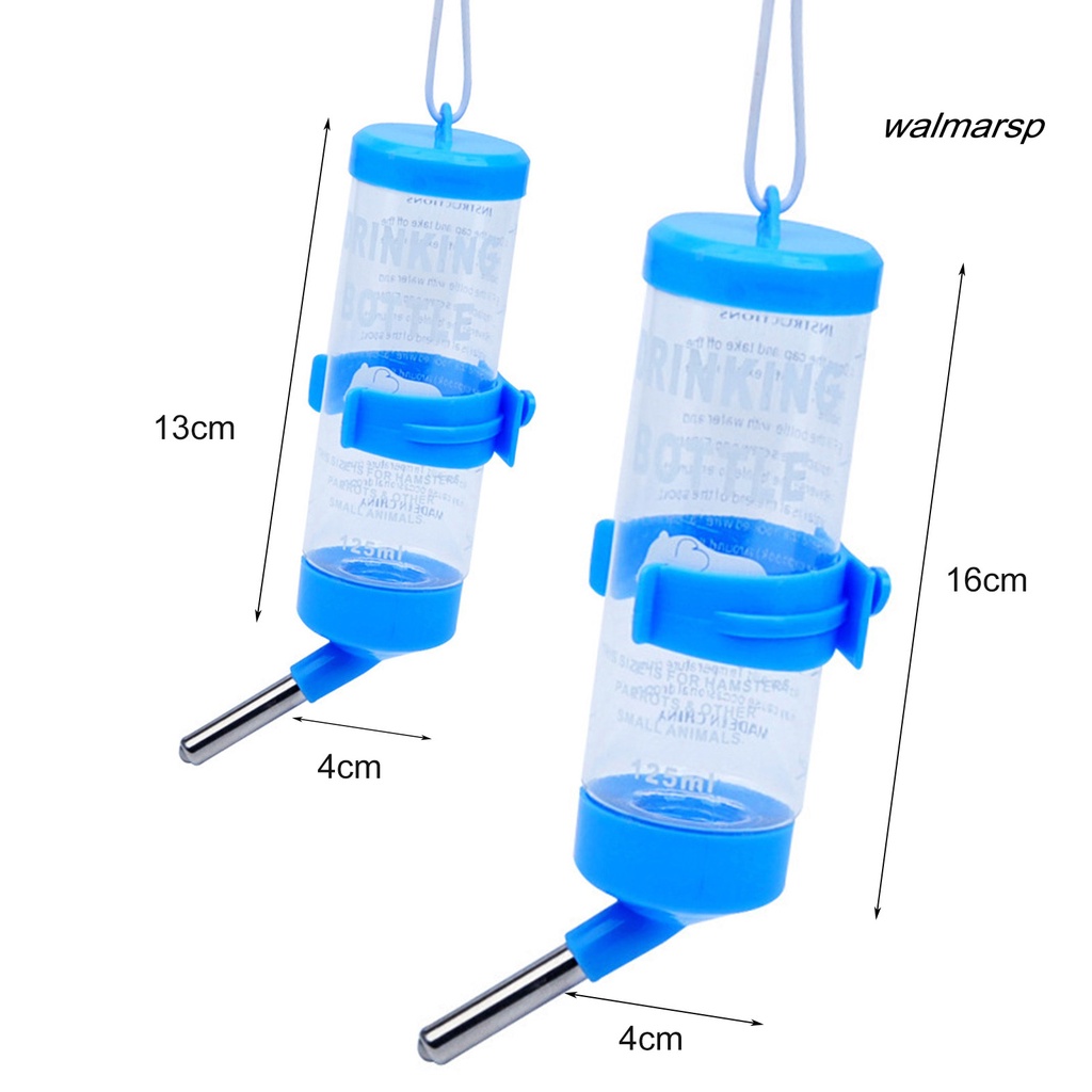 Bình uống nước treo lồng cho hamster bằng nhựa dung tích 80ml/125ml