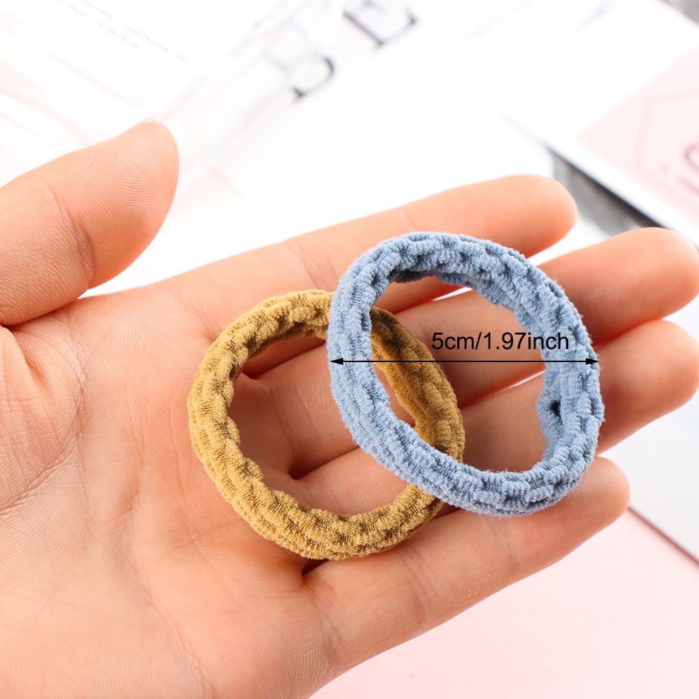 (Hàng Mới Về) Bộ 10 Dây Cột Tóc Co Giãn Đáng Yêu Cho Bé Gái