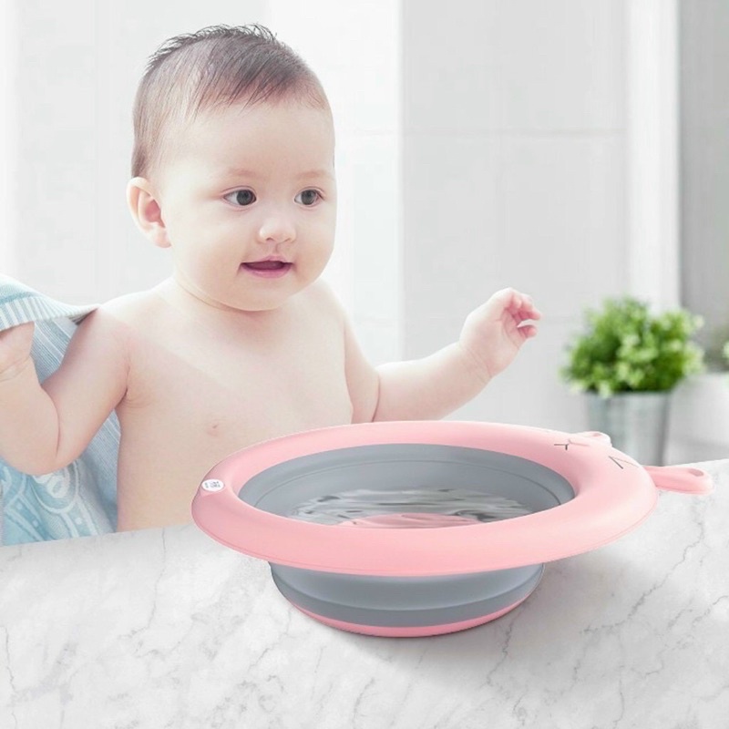 Chậu rửa mặt gấp gọn hình thỏ cho bé