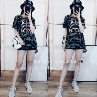 Áo váy dáng rộng _ áo cá mập