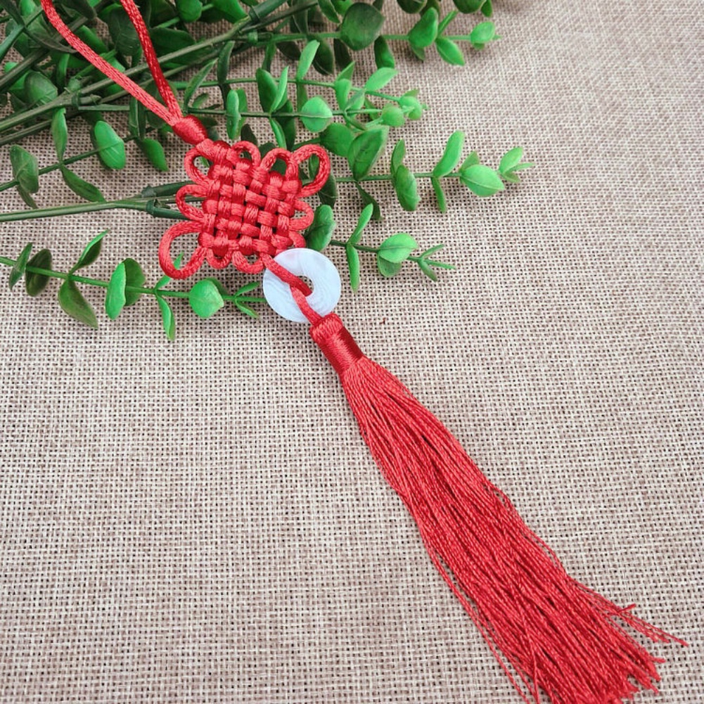 1 Phụ Kiện Treo Trang Trí Nội Thất Xe Hơi Thắt Nút Phong Cách Trung Hoa