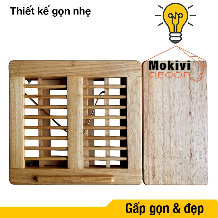 Bàn laptop gỗ xếp gọn đa năng | BigBuy360 - bigbuy360.vn