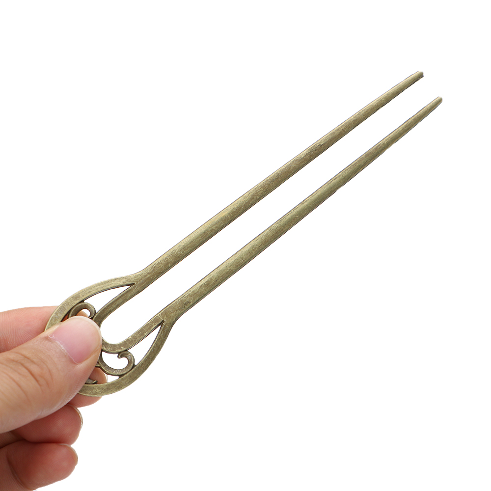 (Hàng Mới Về) Trâm Cài Tóc Chữ U Bằng Kim Loại Phong Cách Cổ Điển Cho Nữ