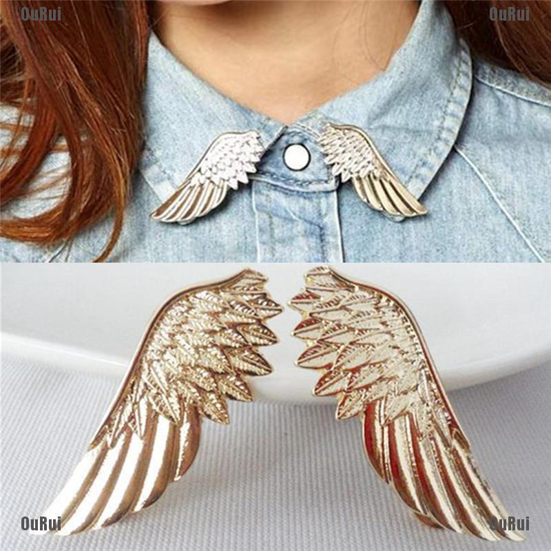 Bộ 2 Ghim Cài Áo Hình Đôi Cánh Thời Trang