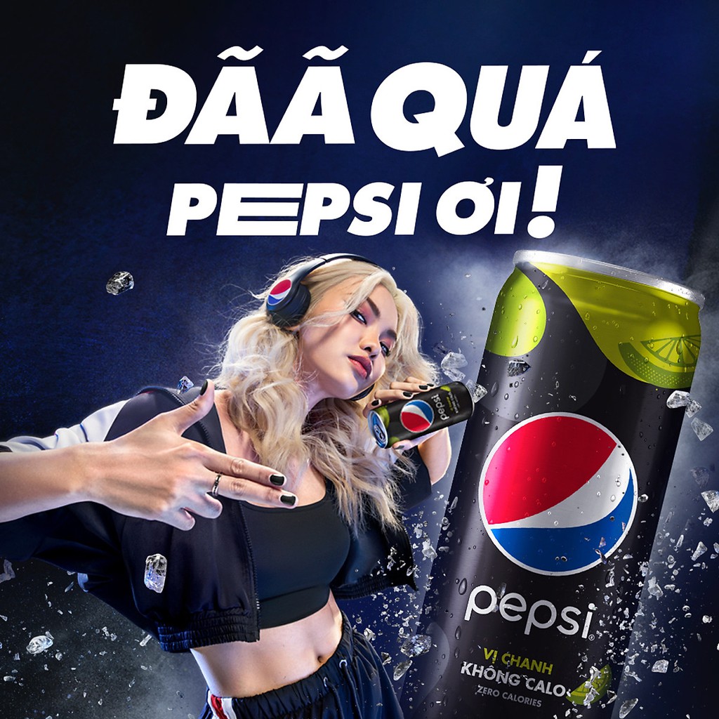 [HCM | HN]Thùng 24 Lon Mix 2 Vị Pepsi Vị Chanh Không Calo và 7Up Chất Xơ Ít Calo (320ml/lon)