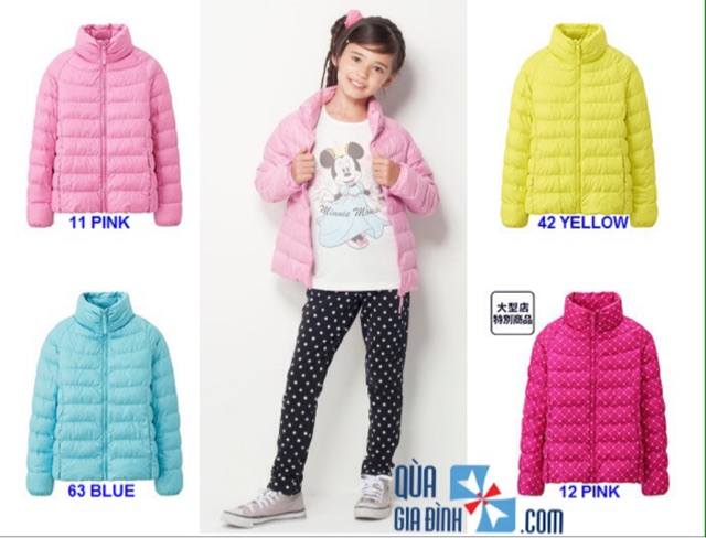 ÁO LÔNG VŨ SIÊU NHẸ BÉ GÁI UNIQLO