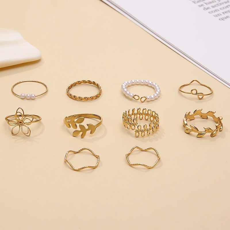 Set 10 Nhẫn Đeo Khớp Ngón Tay Phong Cách Boho Cổ Điển Dành Cho Nữ