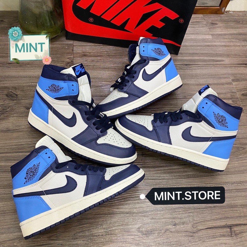 [MINTSTORE] Giày Sneaker Xanh vệt đen cao cổ