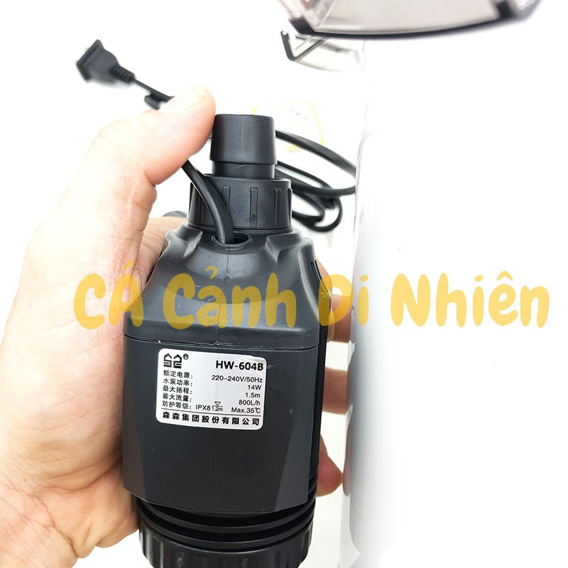 Máy lọc ngoài bể cá 14W Sunsun HW-604B - Lọc thùng cho hồ cá cảnh HW604B