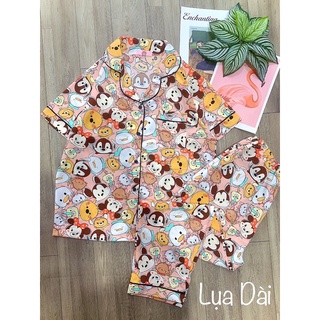( Freesize Lụa ) Đồ Bộ Pijama Lụa - Tay Ngắn Quần Dài ( Part 1 )