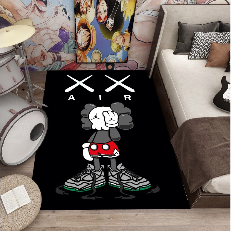Thảm trang trí phòng size lớn KAWS, OFF-WHITE, BAPE,...