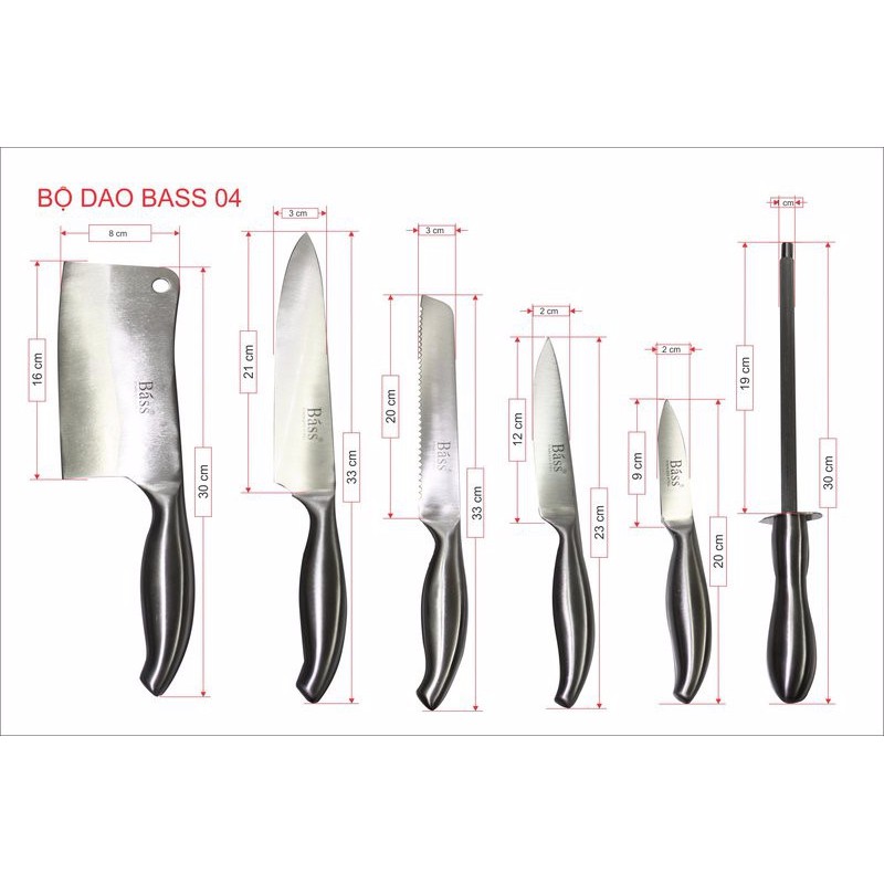 BỘ DAO INOX 11 MÓN - K202 - BX1306