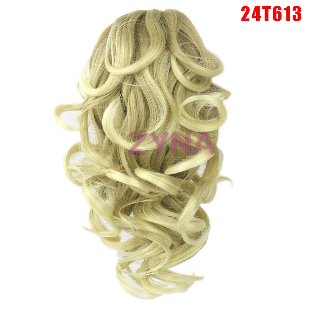 Ready Stock Claw Thick Wavy Wig Curly Long Layered Ponytail Wig Clip On Hair Extension &VN