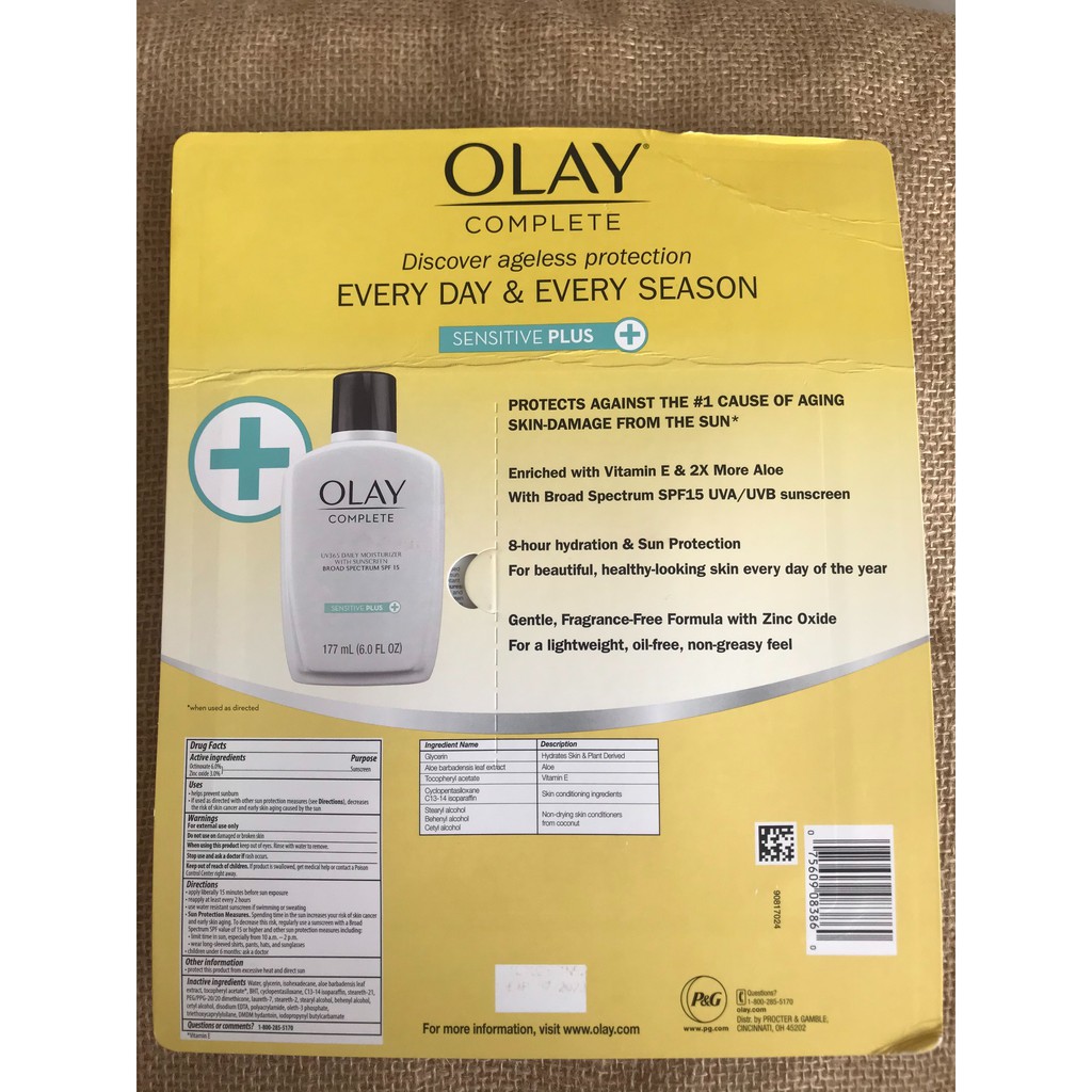 SỮA DƯỠNG DA CHỐNG NẮNG OLAY COMPLETE UV 365 SPF15