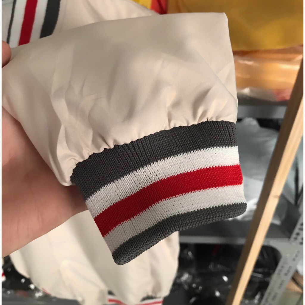 Áo khoác dù Bomber thêu chữ phối màu Unisex nam nữ | BigBuy360 - bigbuy360.vn