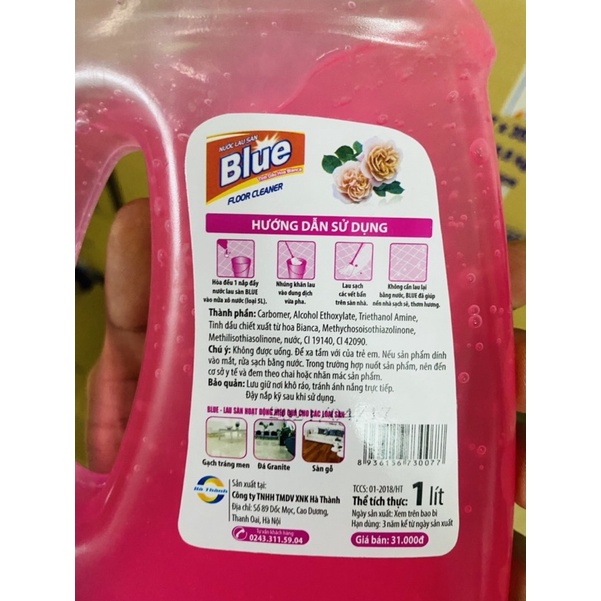 Nước Lau Sàn Blue Hương Thiên Nhiên Sạch Thơm Kin Kít 1000ML/Chai