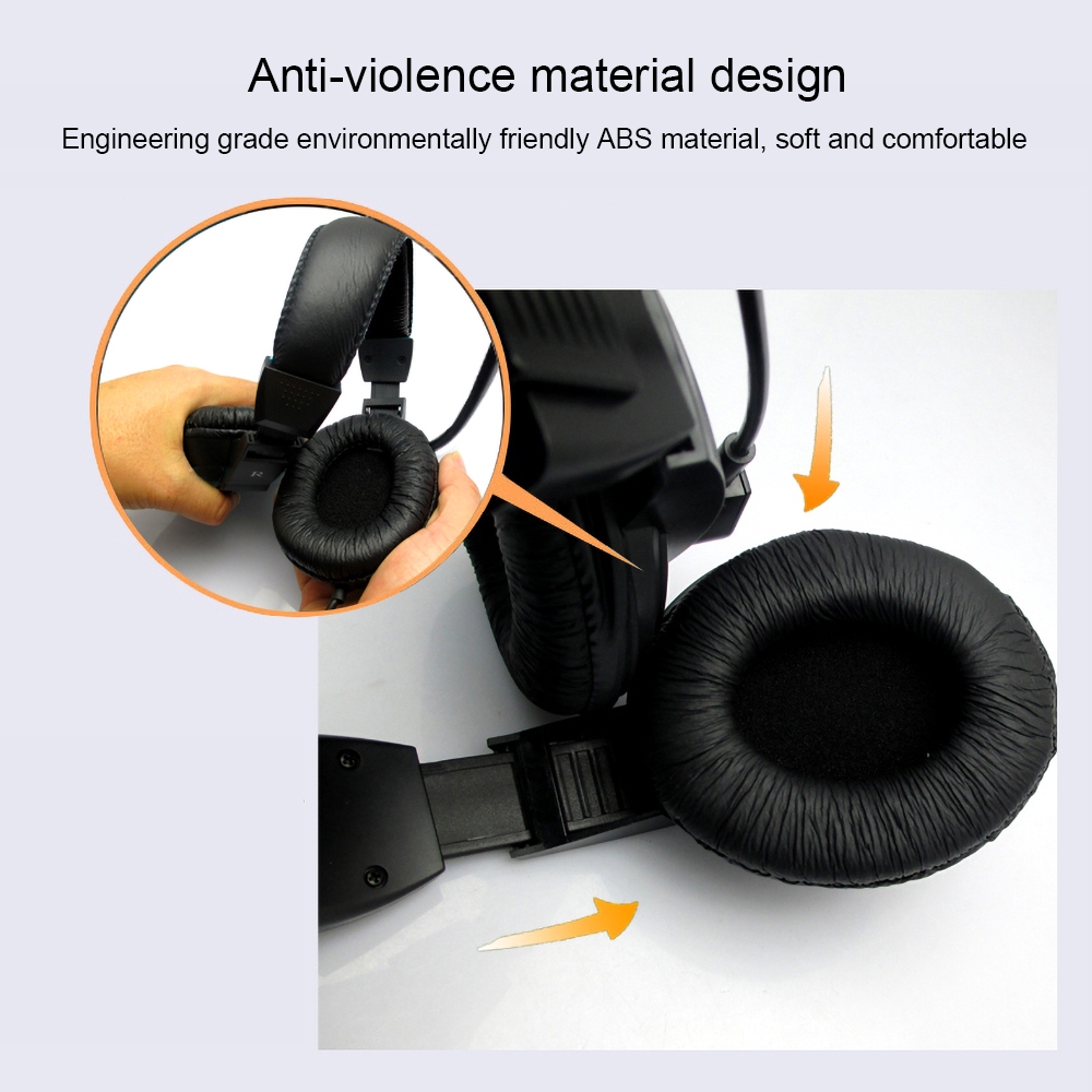 Tai nghe chụp tai giắc cắm 3.5mm âm thanh bass trầm có micro tiện dụng