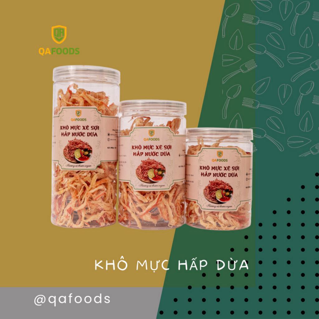 Khô Mực Hấp Nước Dừa Xé Sợi 300g - Mực Khô Nhà Hấp Nước Dừa Béo Ngậy Ăn Là Nghiện