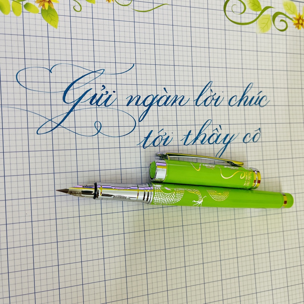 Bút long phụng LP07 ngòi lá tre G calligraphy tự tạo thanh đậm, có hộp