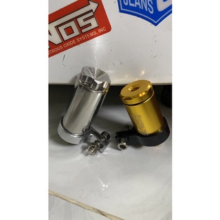 Bình dầu trụ inox gắn xe máy
