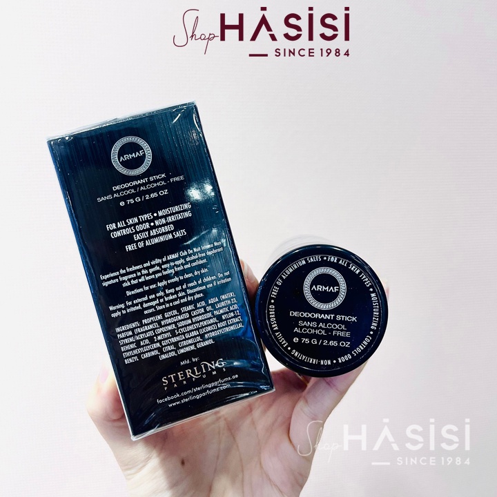 Lăn Khử Mùi Nước Hoa ARMAF - Club De Nuit Intense Man Deodorant Stick 75g
