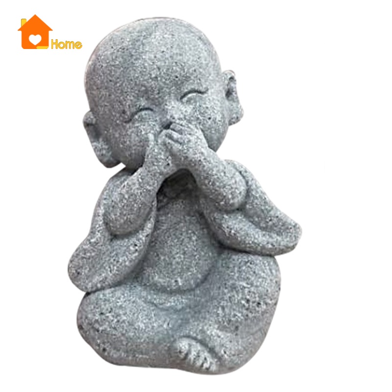 Tượng hình chú tiểu nhỏ đáng yêu dành cho trang trí