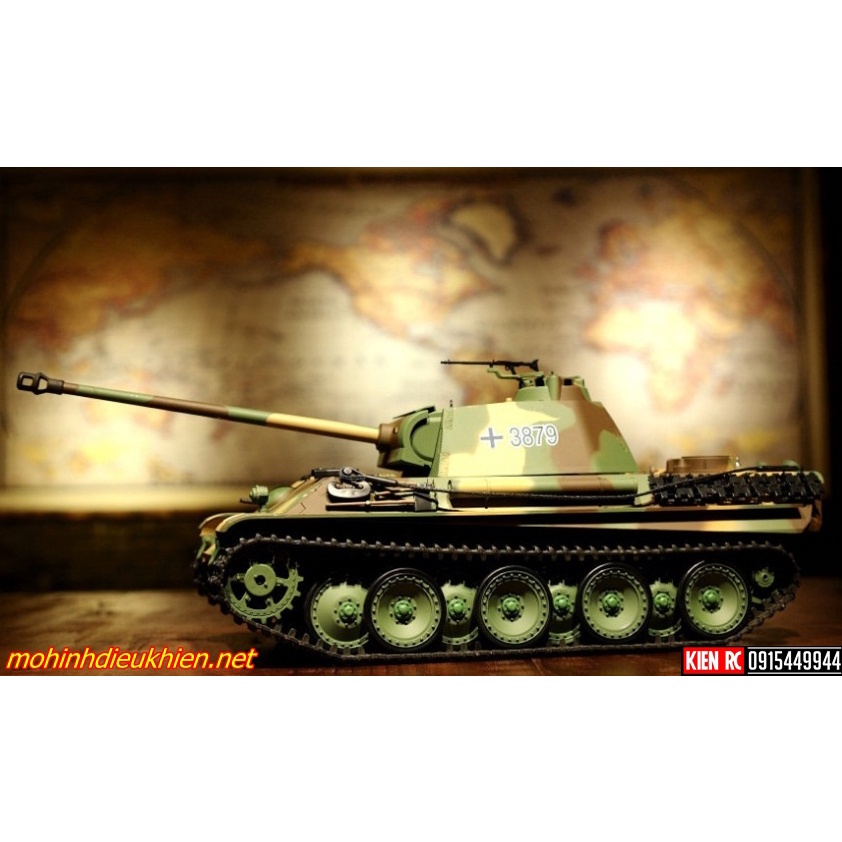 XE TĂNG ĐIỀU KHIỂN TỪ XA PANTHER G PHIÊN BẢN XÍCH NHỰA