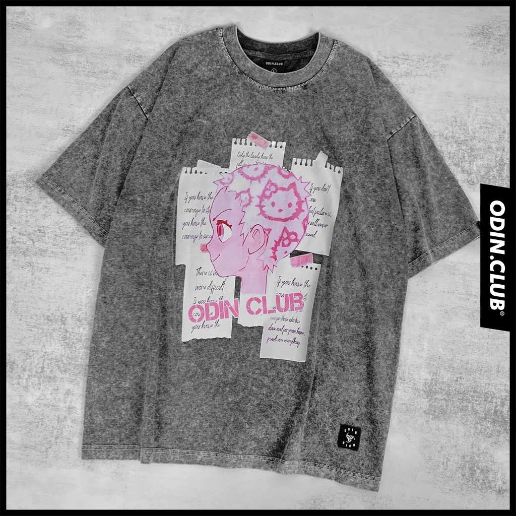 ÁO THUN KITTY GIRL, Áo Thun Nam Nữ Cổ Tròn Unisex ODIN CLOTHING
