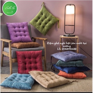 Đệm ngồi bệt, nệm ngồi ghế Vải nhung cao cấp