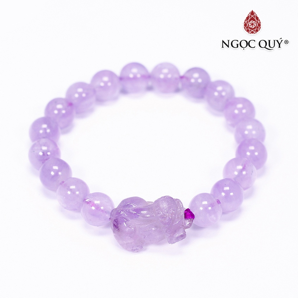 Vòng tay TA tím ngọc mix tỳ hưu - Ngọc Quý