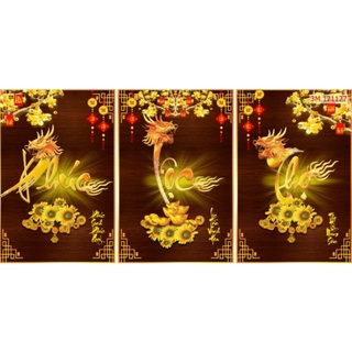 Tranh dán tường 3D trang trí phòng thờ