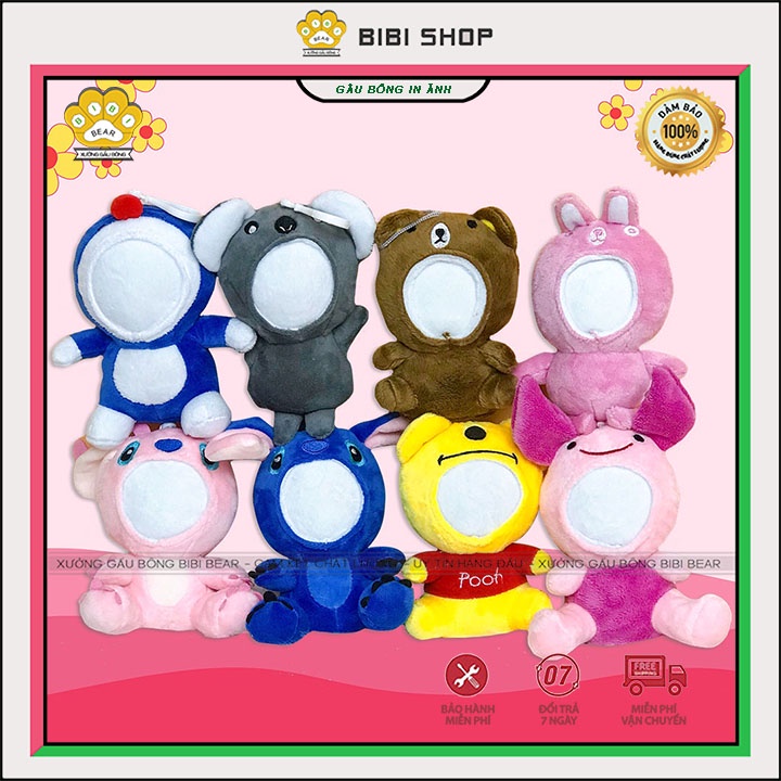Gấu Bông In Ảnh Cao Cấp BiBi