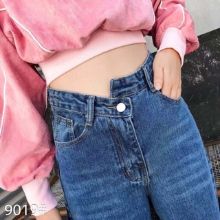 Quần baggy lệch gấu