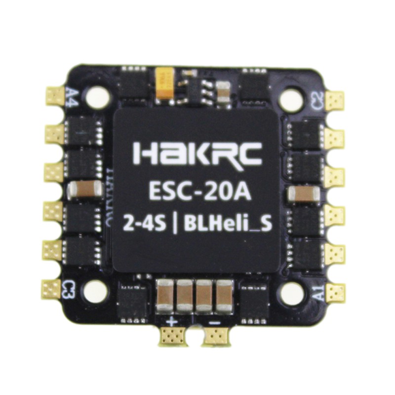 Bộ Điều Khiển Tốc Độ Esc Hakrc 20a Blheli S Bb2 2-4s Dshot 4 In 1 Esc Cho 130 180 210 250 Diy Fpv