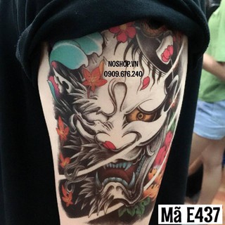 Hình xăm dán mặt quỷ - Mã E437