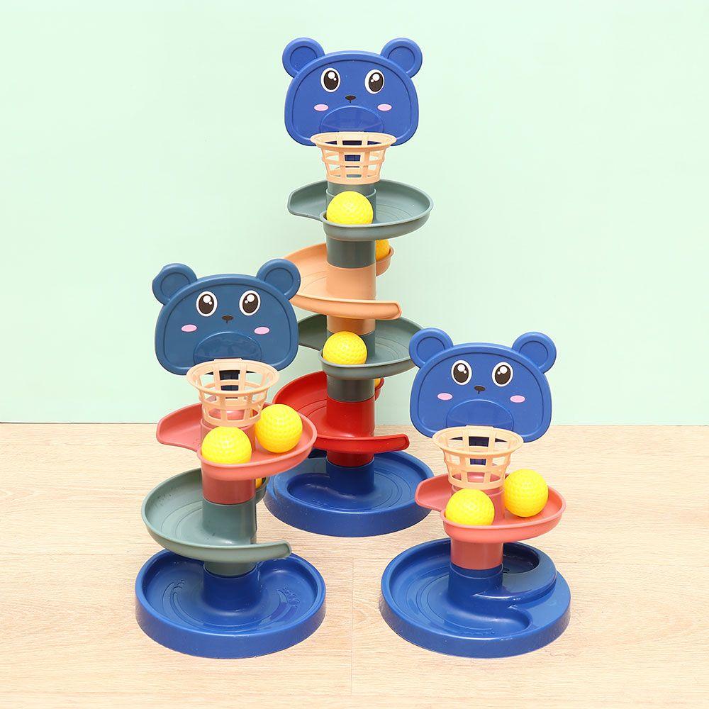 BEBETTERM Bộ Đồ Chơi Đường Ray Xoay Bằng Gỗ Giáo Dục Sớm Cho Bé