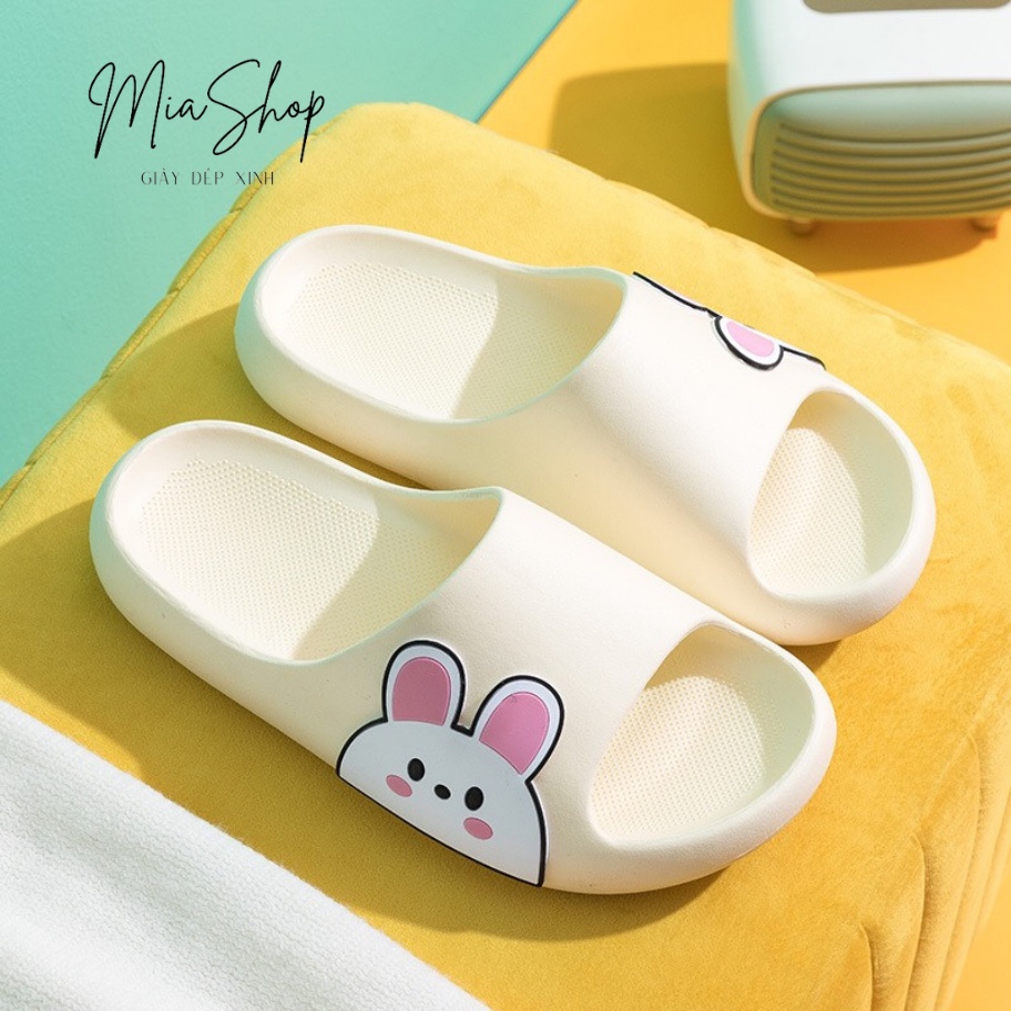 Dép bánh mỳ hình thỏ đế cao 3p chống trơn trượt siêu đáng yêu (DÉP HÌNH THỎ)