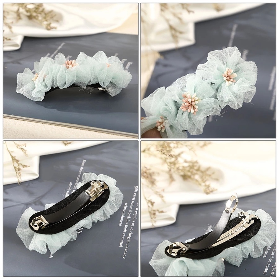 Kẹp Tóc Dạng Lưới Hình Hoa Thời Trang Hàn Quốc Cho Nữ