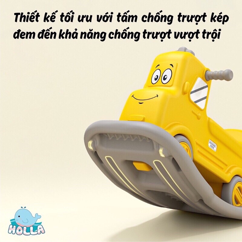 Bập Bênh Chòi Chân Ô Tô 2in1 Holla Cao Cấp