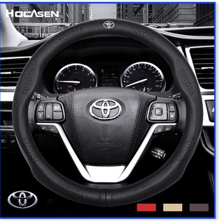 Vỏ da bọc vô lăng cho xe hơi Camry Vios Altis Rush Avanza Vellfire Hilux Wish
