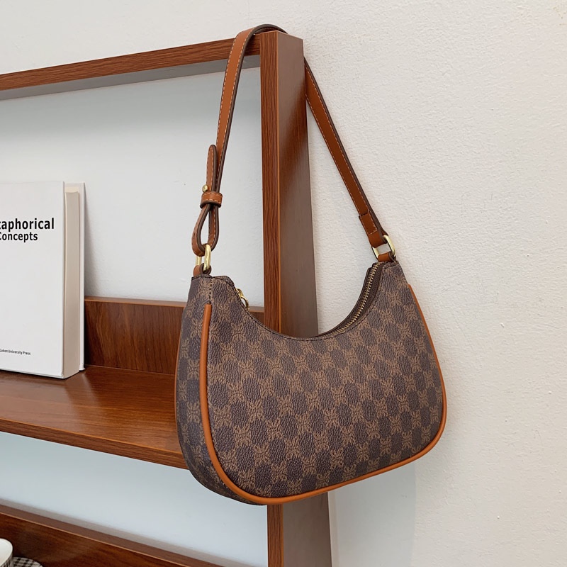 Túi đeo vai họa tiết nửa mặt trăng thời trang cho nữ